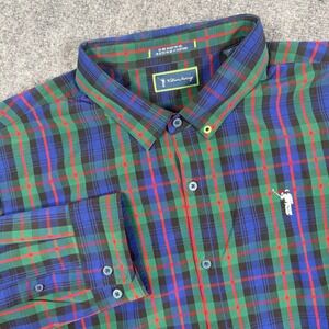 William Murray Shirt XL Tartan Plaid Golf "The Irreverent" Button Down L/S Men's